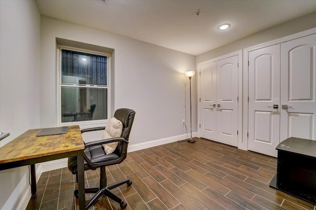 2765 Kennedy Blvd Unit 1, Jersey City, NJ 07306 - office space featuring dark wood finished floors and recessed lighting