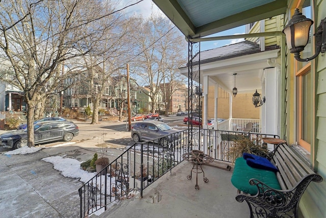 view of patio / terrace with covered porch