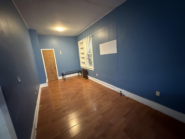 2512 Central Ave, Union City, NJ 08070 - empty room with wood finished floors and baseboards