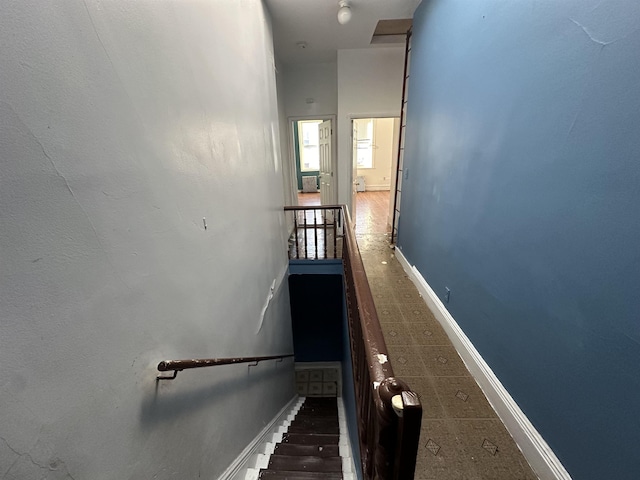 2512 Central Ave, Union City, NJ 08070 - stairway featuring baseboards