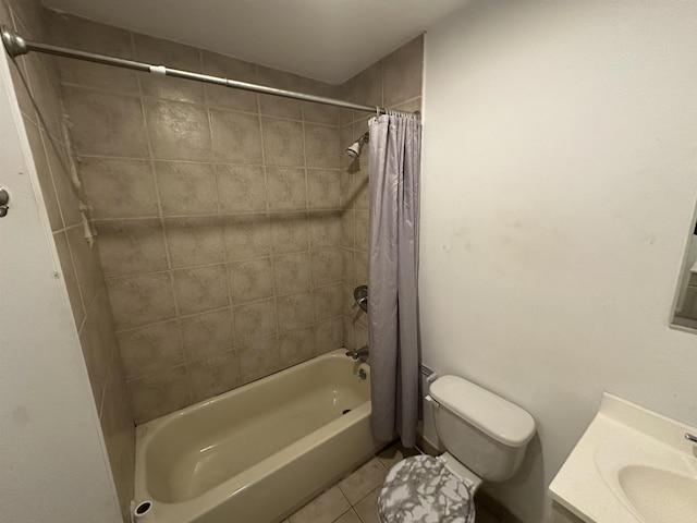 2512 Central Ave, Union City, NJ 08070 - full bath with tile patterned flooring, shower / bath combo, toilet, and vanity