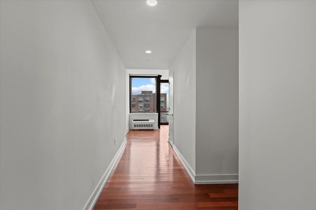 389 Washington St Unit 34E, Jersey City, NJ 07302 - hall featuring wood finished floors and recessed lighting