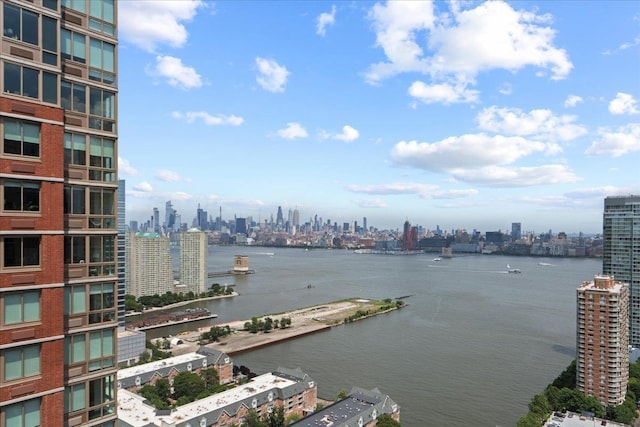 389 Washington St Unit 34E, Jersey City, NJ 07302 - water view featuring city skyline