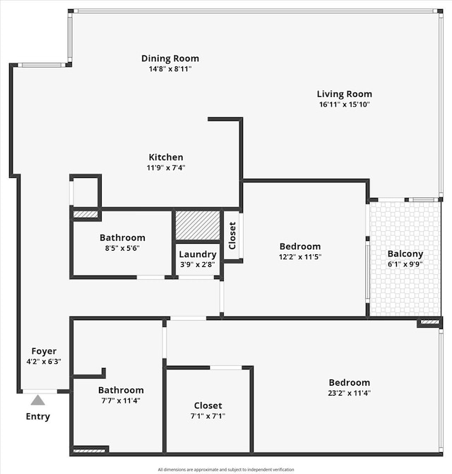 389 Washington St Unit 34E, Jersey City, NJ 07302 - view of room layout