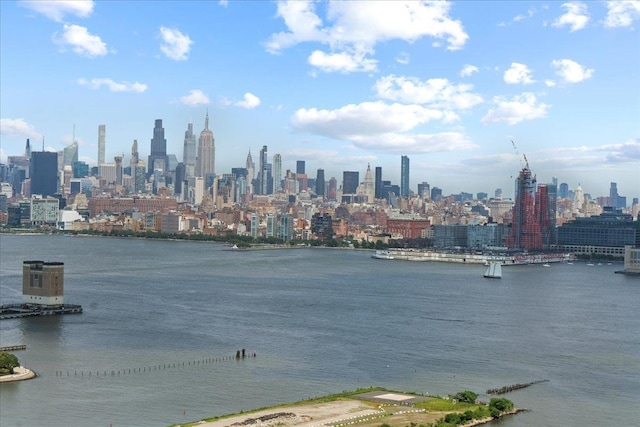 389 Washington St Unit 34E, Jersey City, NJ 07302 - skyline view featuring a nearby body of water