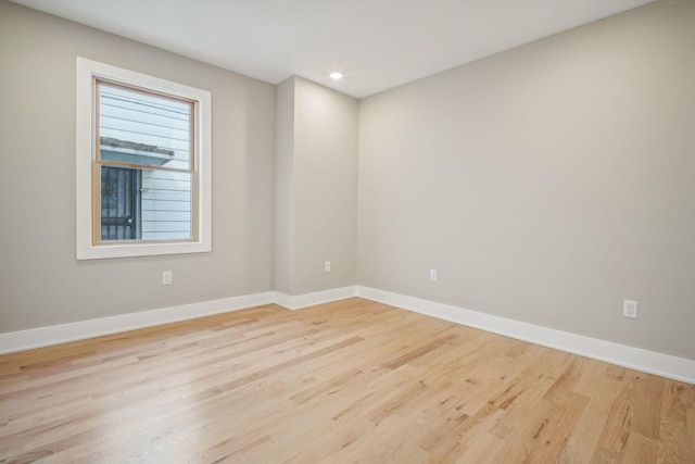 211 Summit Ave Unit 1, Jersey City, NJ 07304 - empty room with baseboards, recessed lighting, and light wood-style floors
