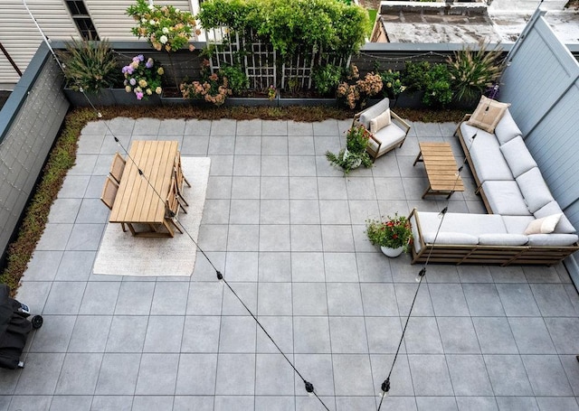 view of patio / terrace with outdoor lounge area