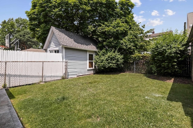 83 W 38th St, Bayonne, NJ 07002 - fenced backyard featuring an outbuilding