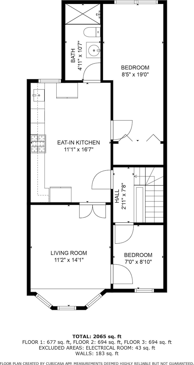 6113 Washington St, West New York, NJ 07093 - view of property floor plan