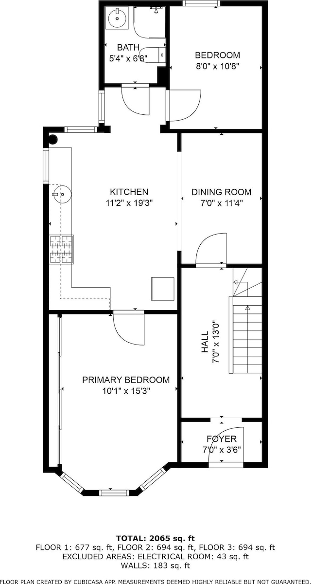 6113 Washington St, West New York, NJ 07093 - view of room layout
