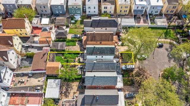 6 Stegman Pl, Jersey City, NJ 07305 - aerial view of residential area featuring property boundaries highlighted
