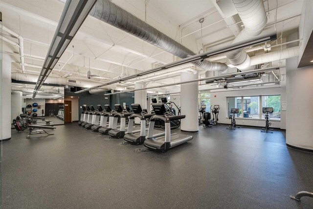 1500 Hudson St Unit 7H, Hoboken, NJ 07030 - view of gym