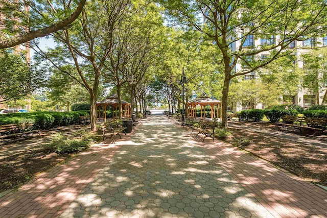1500 Hudson St Unit 7H, Hoboken, NJ 07030 - view of community with a gazebo