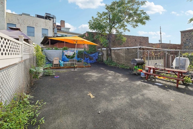 view of patio / terrace featuring area for grilling