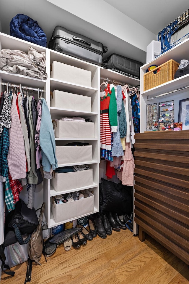 1163 Summit Ave Unit 2, Jersey City, NJ 07307 - walk in closet featuring wood finished floors