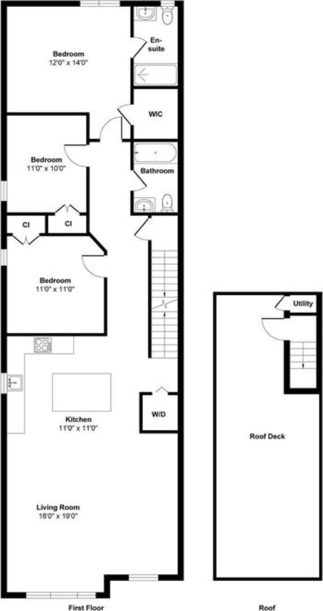 1163 Summit Ave Unit 2, Jersey City, NJ 07307 - view of property floor plan