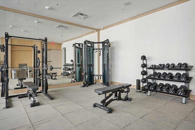 view of exercise room