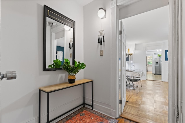 258 Montgomery St Unit 0, Jersey City, NJ 07302 - corridor featuring baseboards