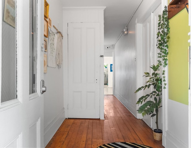 258 Montgomery St Unit 0, Jersey City, NJ 07302 - hallway featuring hardwood / wood-style floors