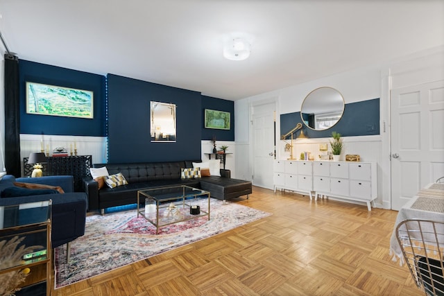 258 Montgomery St Unit 0, Jersey City, NJ 07302 - living room with wainscoting