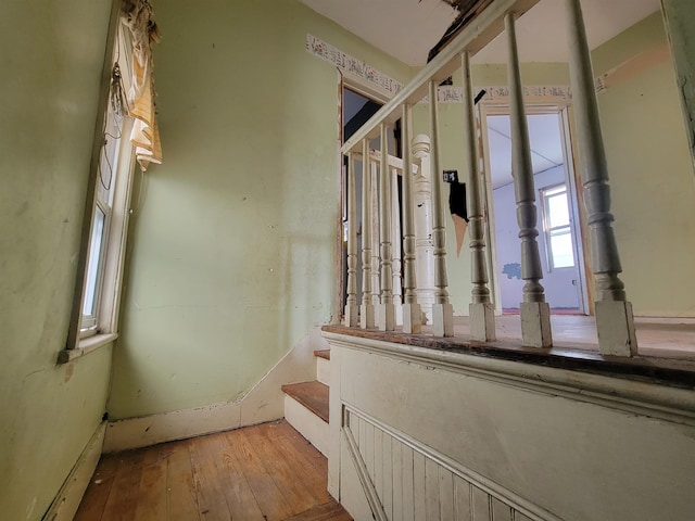 interior space featuring hardwood / wood-style flooring