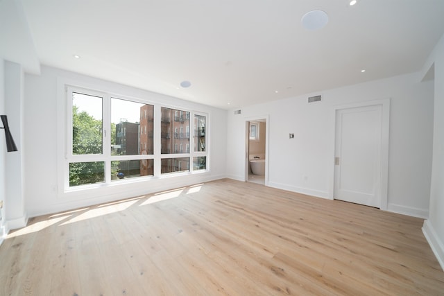 209 6th St Unit 1, Hoboken, NJ 07030 - unfurnished room featuring light wood-style floors, baseboards, and recessed lighting