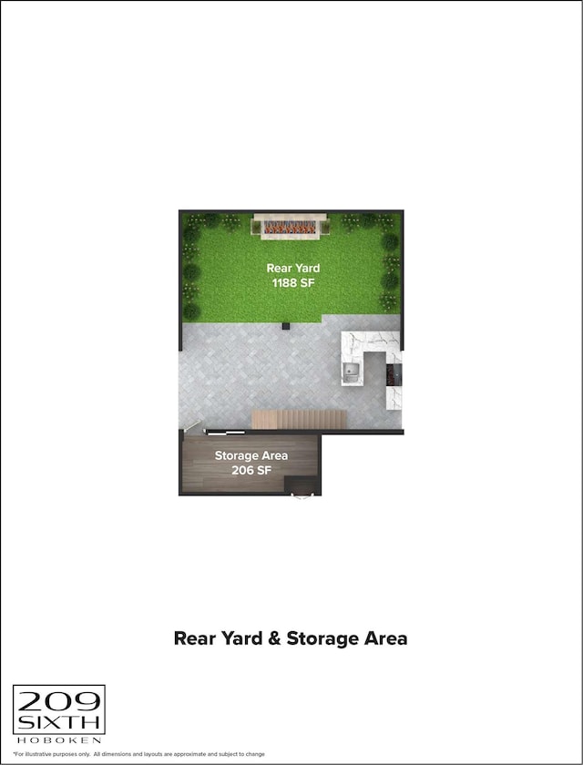 209 6th St Unit 1, Hoboken, NJ 07030 - home floor plan