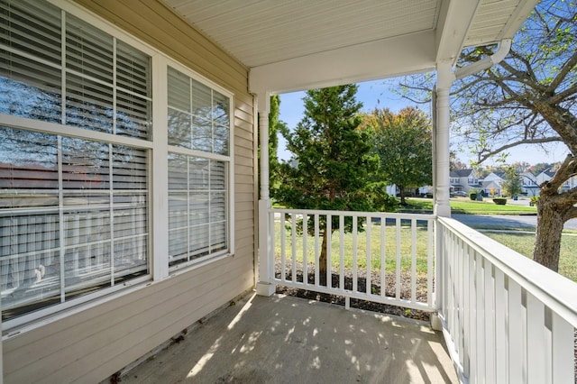 balcony with covered porch