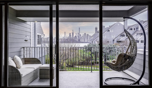 balcony with outdoor lounge area