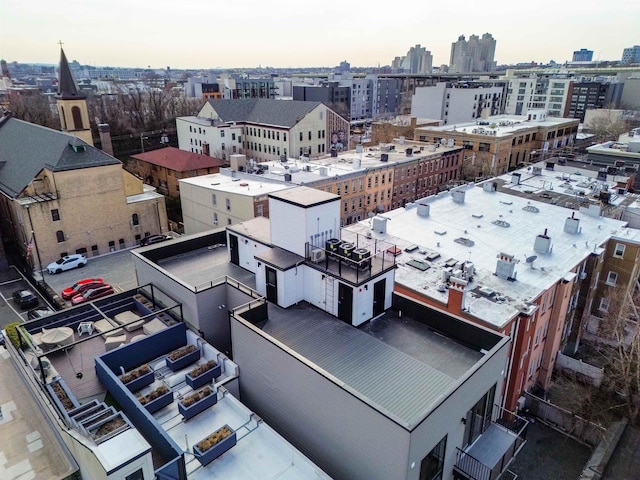 bird's eye view featuring a city view