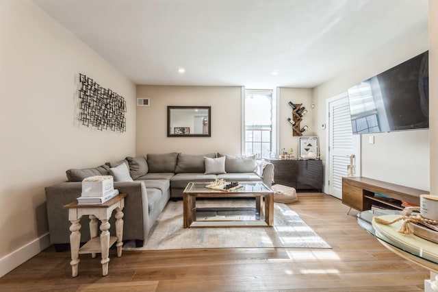 801 Willow Ave Unit 3R, Hoboken, NJ 07030 - living room with wood finished floors and recessed lighting