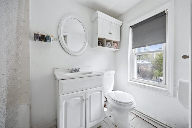 227 7th St, Jersey City, NJ 07302 - full bath with vanity, a shower, and toilet