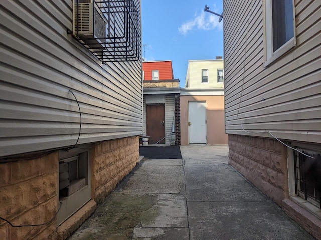 view of property exterior featuring a patio