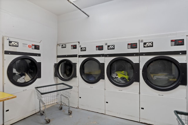 community laundry room with separate washer and dryer