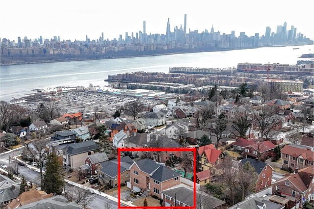 30 Cortland Pl, Cliffside Park, NJ 07010 - bird's eye view with a water view