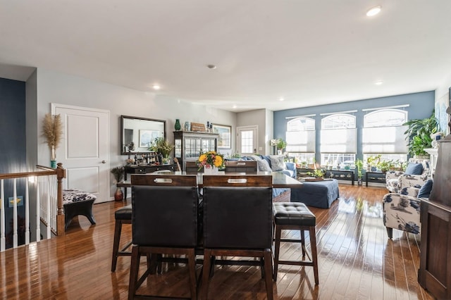 dining room featuring hardwood / wood-style flooring