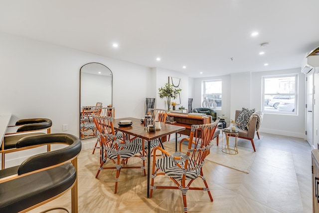 211 5th St Unit 1L, Jersey City, NJ 07302 - dining area with recessed lighting and baseboards