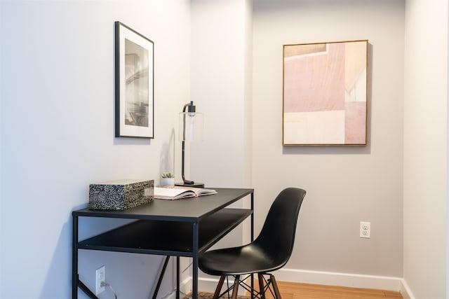234 10th St Unit 606, Jersey City, NJ 07302 - office with wood finished floors and baseboards