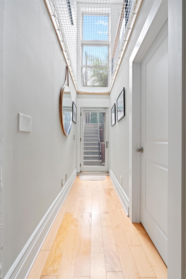 275 5th St Unit 1, Jersey City, NJ 07302 - doorway with a high ceiling and light wood finished floors