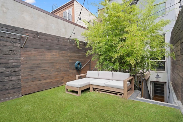 275 5th St Unit 1, Jersey City, NJ 07302 - view of yard with outdoor lounge area
