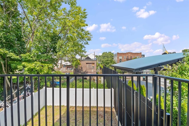 206 Fulton Ave # 2, Jersey City, NJ 07305 - balcony with a residential view