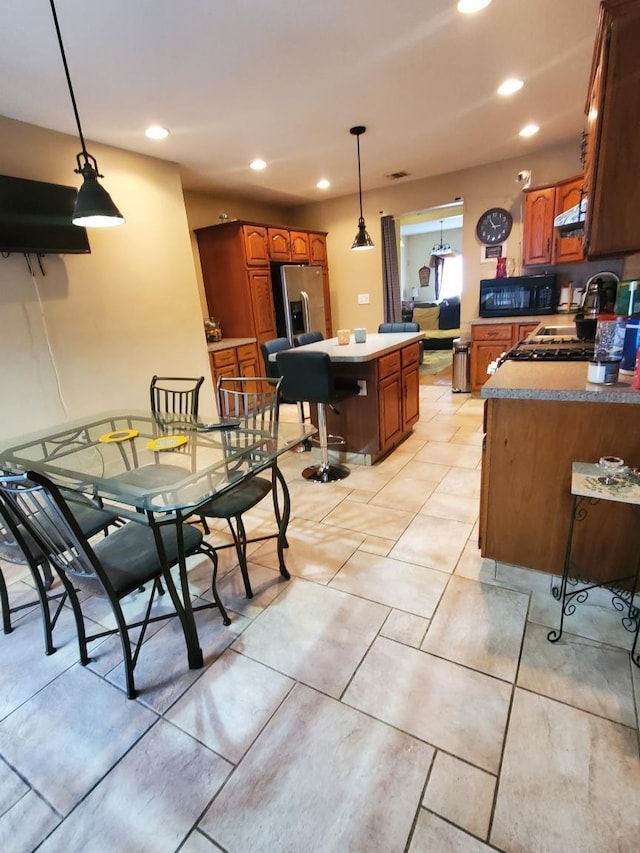 view of dining room