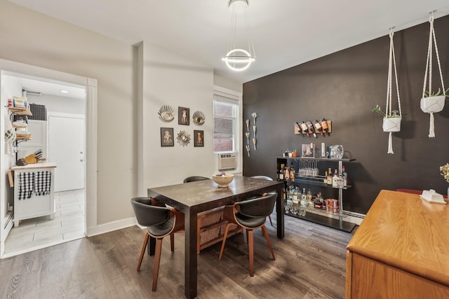 75 Poplar St, Jersey City, NJ 07307 - dining space with wood finished floors and baseboards