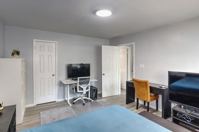 252 N St # 201, Jersey City, NJ 07307 - bedroom featuring a desk and wood finished floors