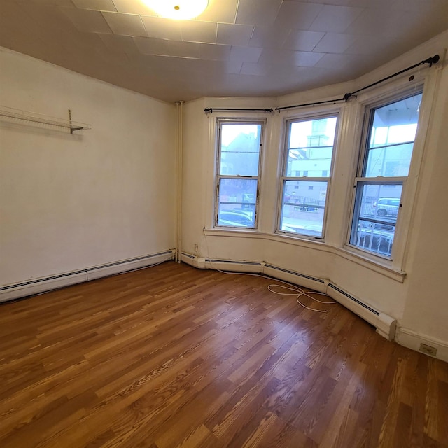 unfurnished room featuring wood-type flooring