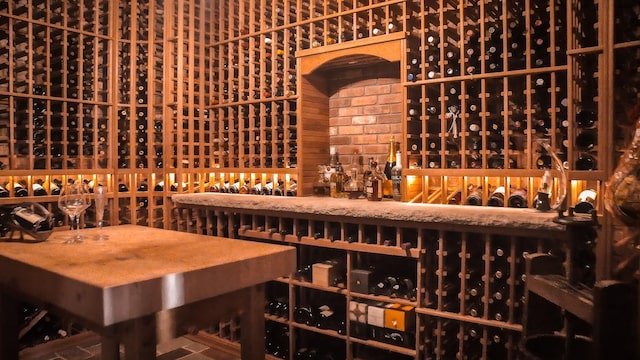 view of wine room