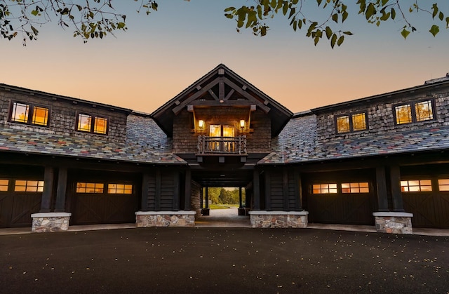 exterior space with a balcony