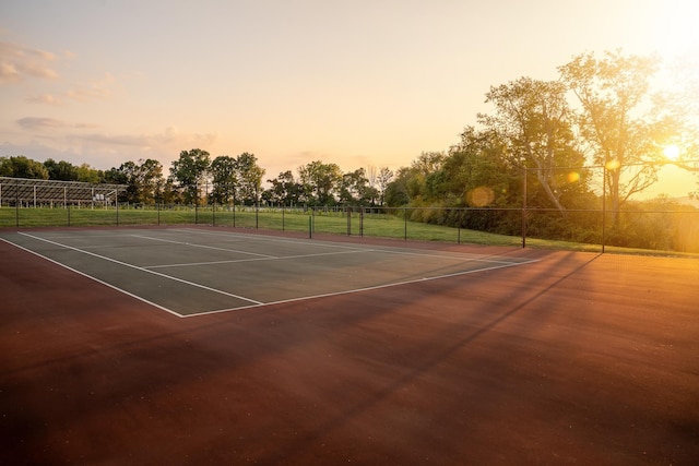 view of tennis court