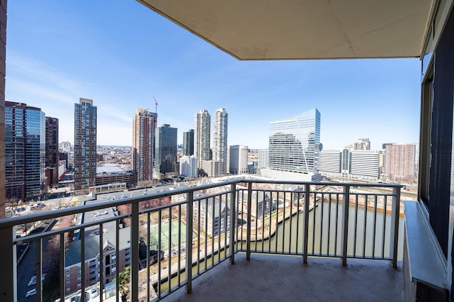 20 2nd St Unit 2503, Jersey City, NJ 07302 - balcony featuring a view of skyline