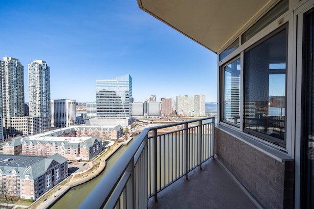 20 2nd St Unit 2503, Jersey City, NJ 07302 - balcony with a view of skyline